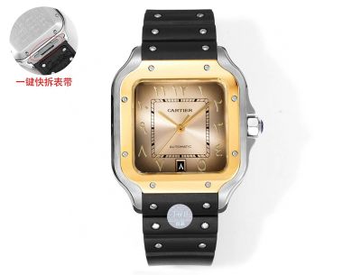 THB Factory Cartier Santos Middle East Version Tape Gold Steel Case Diameter 39.8mm Cartier Watch price list